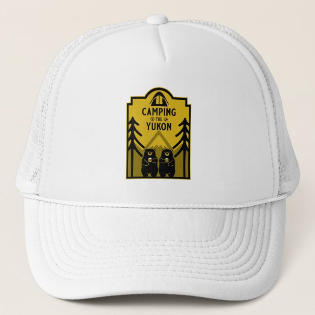 Gorra De Camionero Camping El Río Yukón Canadá (Anverso)
