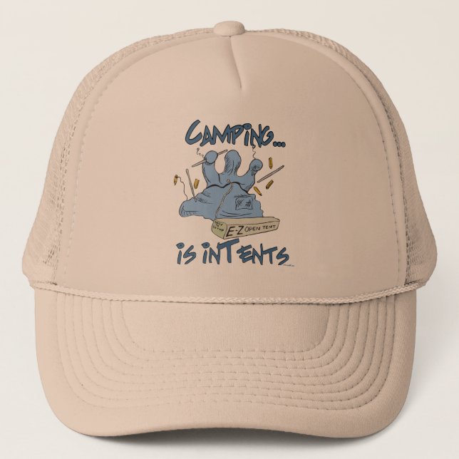 Gorra De Camionero Camping es intención (Anverso)