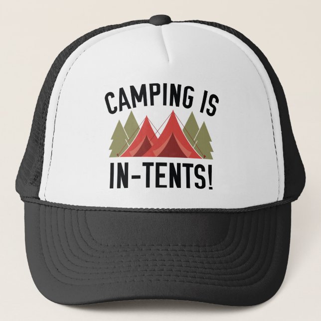 Gorra De Camionero ¡Camping Está En Las Carpas! (Anverso)