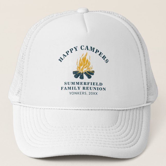 Gorra De Camionero Camping Familiar Día de Confrontación Viaje Campin (Anverso)