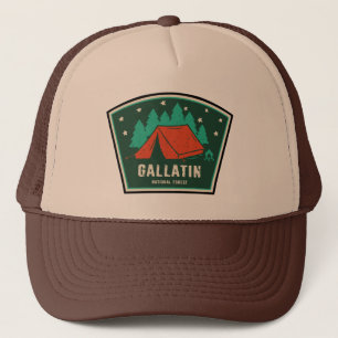 Gorra De Camionero Camping Forestal Nacional Gallatin