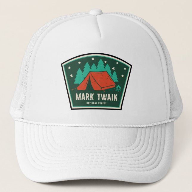 Gorra De Camionero Camping forestal nacional Mark Twain (Anverso)