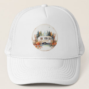 Gorra De Camionero Camping RV en los bosques, acampada RV