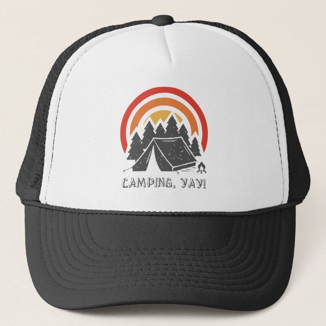 Gorra De Camionero ¡Camping, Yay! (Anverso)