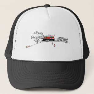 Gorra De Camionero Campista y coche antiguos