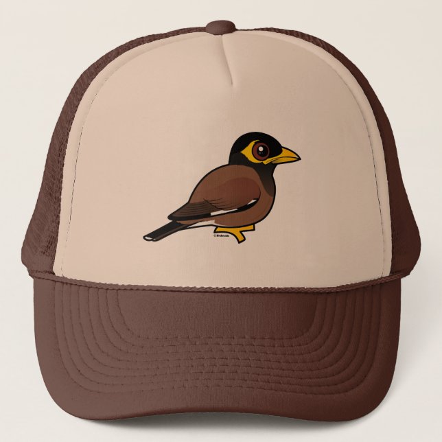 Gorra De Camionero Campo común Myna de Birdorable (Anverso)