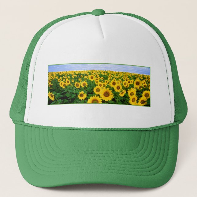 Gorra De Camionero Campo de girasol (Anverso)