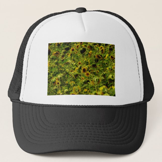 Gorra De Camionero Campo de girasol (Anverso)