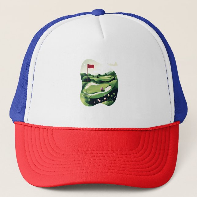 Gorra De Camionero Campo de golf (Anverso)