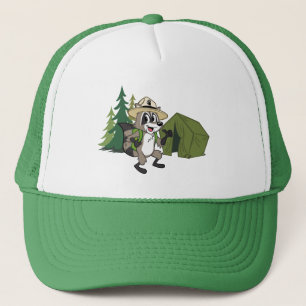 Gorra De Camionero Campout americano de Rick el   del guardabosques