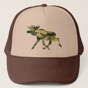 Gorra De Camionero Camuflaje de Moose / Elk Woodland / Camo