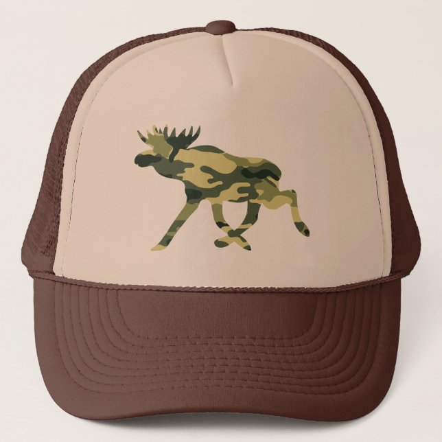 Gorra De Camionero Camuflaje de Moose / Elk Woodland / Camo (Anverso)