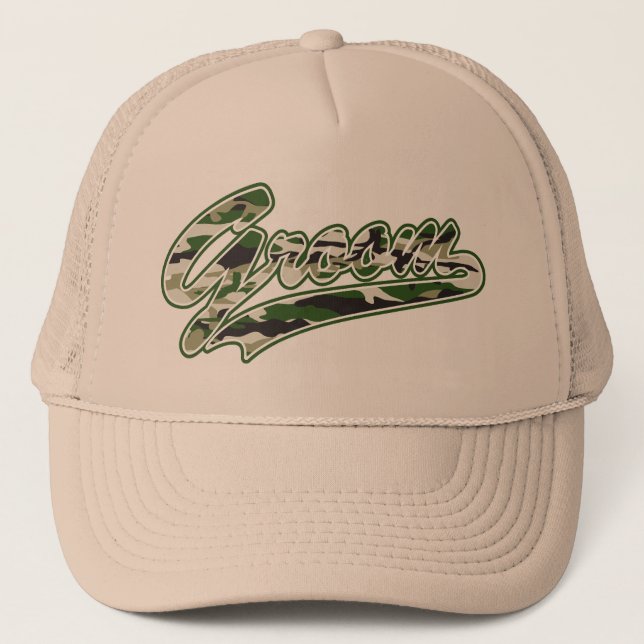 Gorra De Camionero Camuflaje militar de Groom (Anverso)