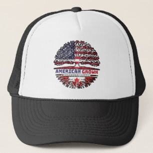 Gorra De Camionero Canadá Canadá Estados Unidos Estados Unidos Árbol 