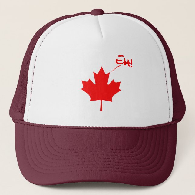 Gorra De Camionero ¡Canadá Eh! Orgullo canadiense divertido (Anverso)