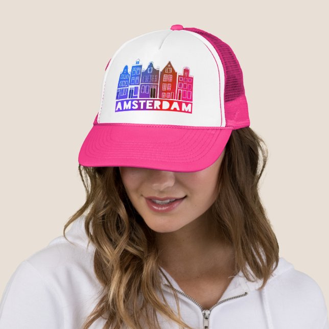 Gorra De Camionero Canal House Pink Amsterdam Holanda Viaje Holandés (In situ)