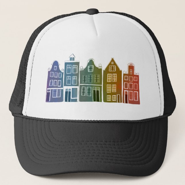 Gorra De Camionero Canal House Rainbow Amsterdam Holanda Viaje Holand (Anverso)
