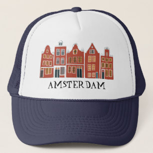 Gorra De Camionero Canal House Row Amsterdam Holanda Viaje Holandés