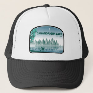 Gorra De Camionero Canandaigua Lago New York Deer