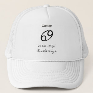Gorra De Camionero Cáncer 69 Rótulo Zodiaco Thunder_Cove