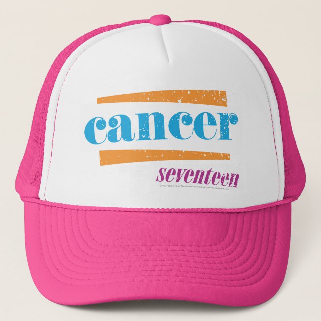 Gorra De Camionero Cancer Aqua (Anverso)