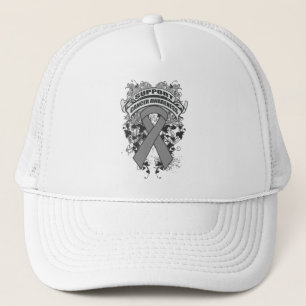 Gorra De Camionero Cáncer de cerebro - Lema de sensibilización de Gua