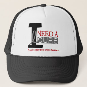 Gorra De Camionero Cáncer de cerebro NECESITO una CURACIÓN 1