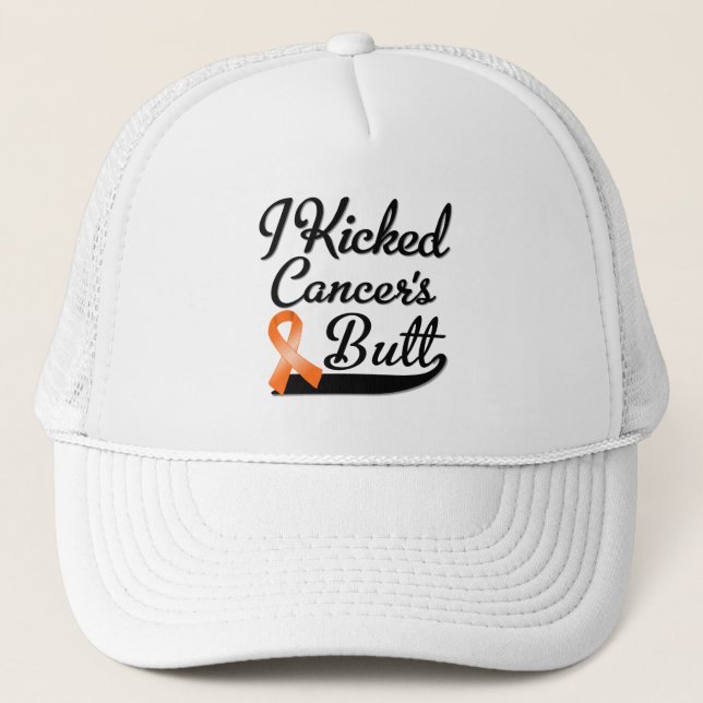 Gorra De Camionero Cáncer de leucemia que pateé pero (Anverso)