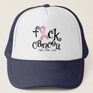 Gorra De Camionero Cáncer de pecho de F*CK (cinta rosada)