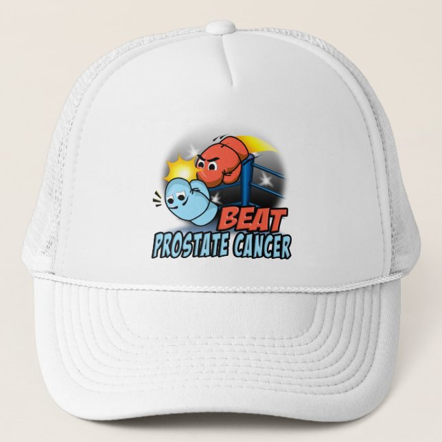 Gorra De Camionero Cáncer de próstata del golpe (Anverso)
