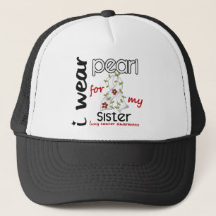 Gorra De Camionero Cáncer de pulmón LLEVO la PERLA PARA MI HERMANA