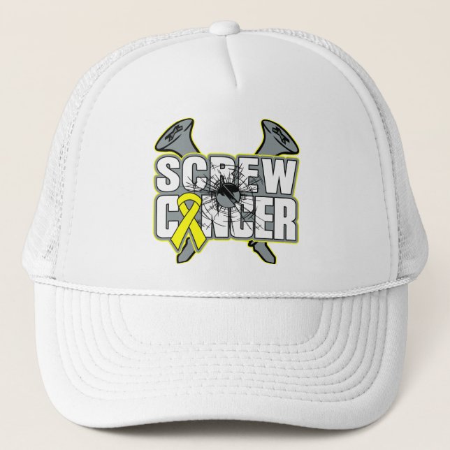 Gorra De Camionero Cáncer de sarcoma de tornillo (Anverso)