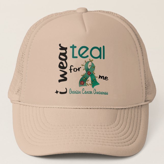 Gorra De Camionero Cáncer ovárico LLEVO el TRULLO PARA MÍ 43 (Anverso)