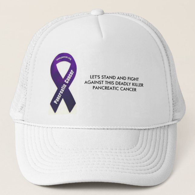Gorra De Camionero Cáncer pancreático (Anverso)