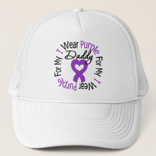 Gorra De Camionero Cáncer pancreático llevo la púrpura para mi pap