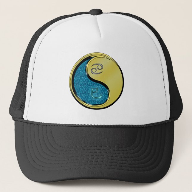 Gorra De Camionero Cáncer & Serpiente de Metal (Anverso)