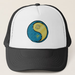 Gorra De Camionero Cáncer y Mono de Metal