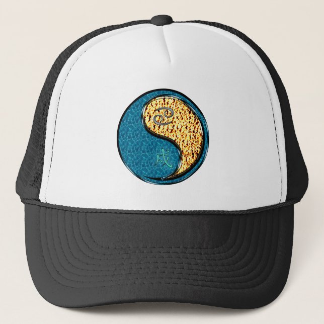Gorra De Camionero Cáncer y Perro de Fuego (Anverso)