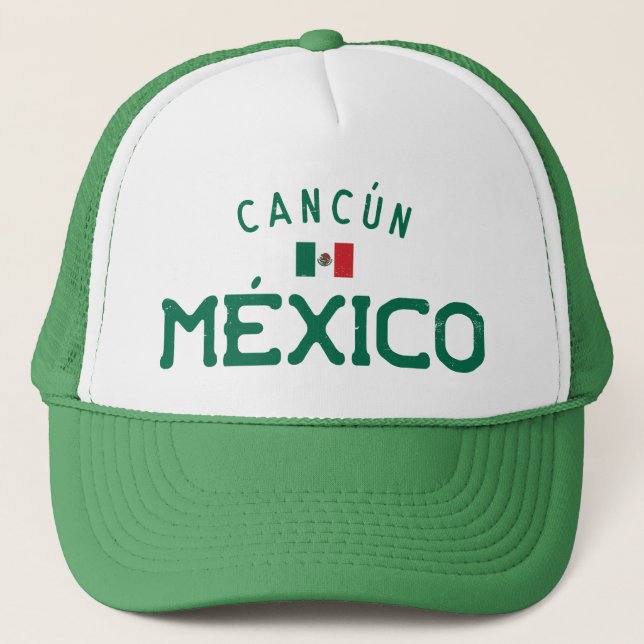 Gorra De Camionero Cancún México (Cancún México) con problemas (Anverso)