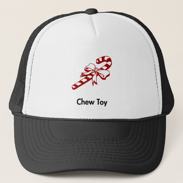 Gorra De Camionero Candy Cane Chew Toy (Anverso)