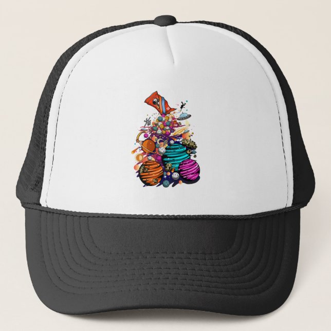 Gorra De Camionero Candy espacial (Anverso)