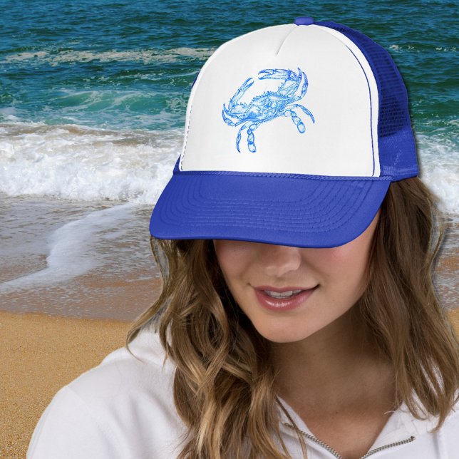 Gorra De Camionero Cangrejo azul vintage (Subido por el creador)