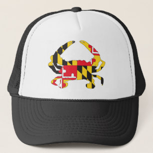 Gorra De Camionero Cangrejo de la bandera del MD del amor