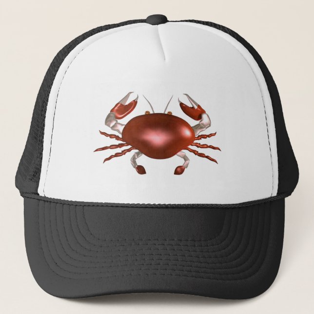 Gorra De Camionero Cangrejo del zodiaco del cáncer por Valxart.com (Anverso)