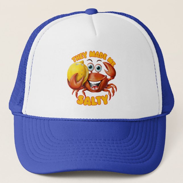Gorra De Camionero Cangrejo divertido (Anverso)