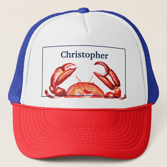 Gorra De Camionero Cangrejo personalizado (Anverso)