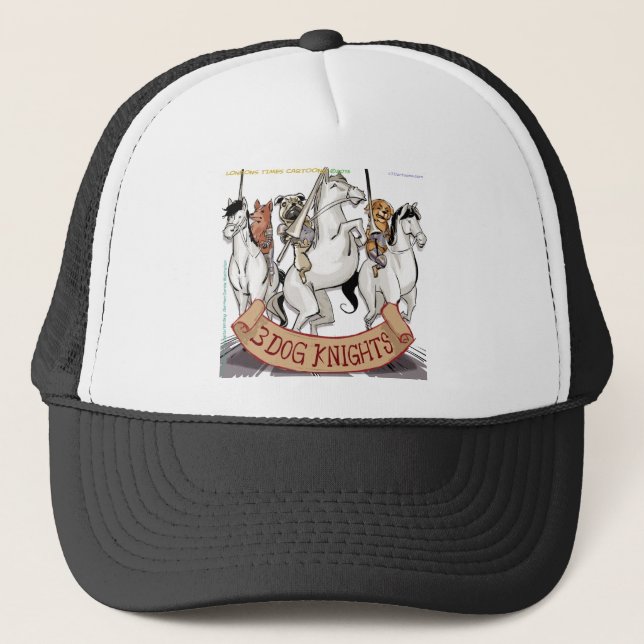 Gorra De Camionero Canine Chivalry Funny Cartoon (Anverso)
