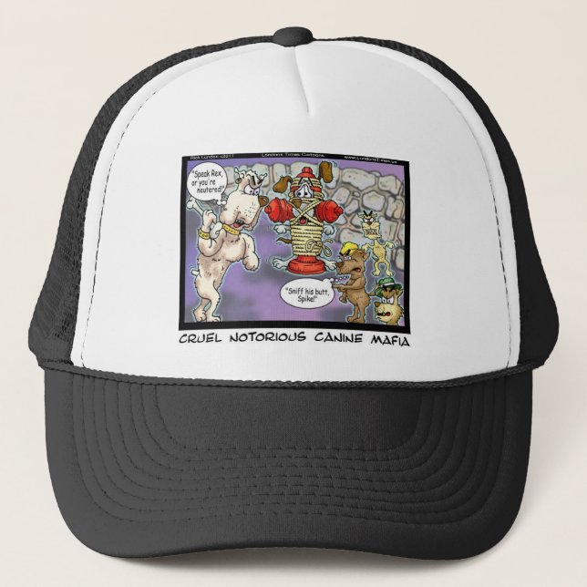 Gorra De Camionero Canine Mafia Funny Tees Cards Mugs & GIfts (Anverso)