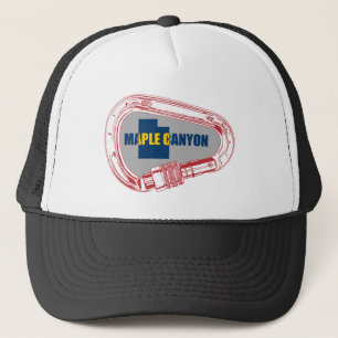 Gorra De Camionero Cañón de arce escalando Carabiner