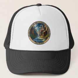 Gorra De Camionero Cañón negro del parque nacional de Gunnison